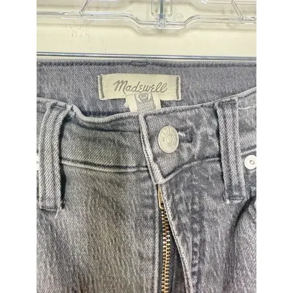 Madewell Jeans Womens 23 Gray The Perfect Vintage Straight Leg Hi Rise Dark Wash - Picture 6 of 13
